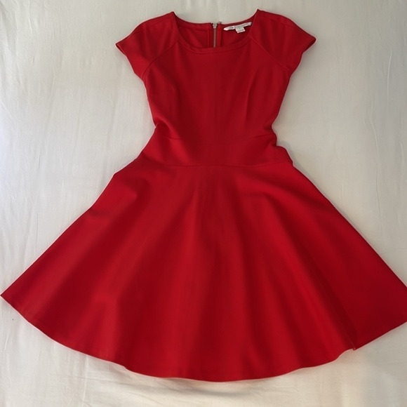 DIANE VON FURSTENBERG Red Knit Dress size 0 - Picture 7 of 9